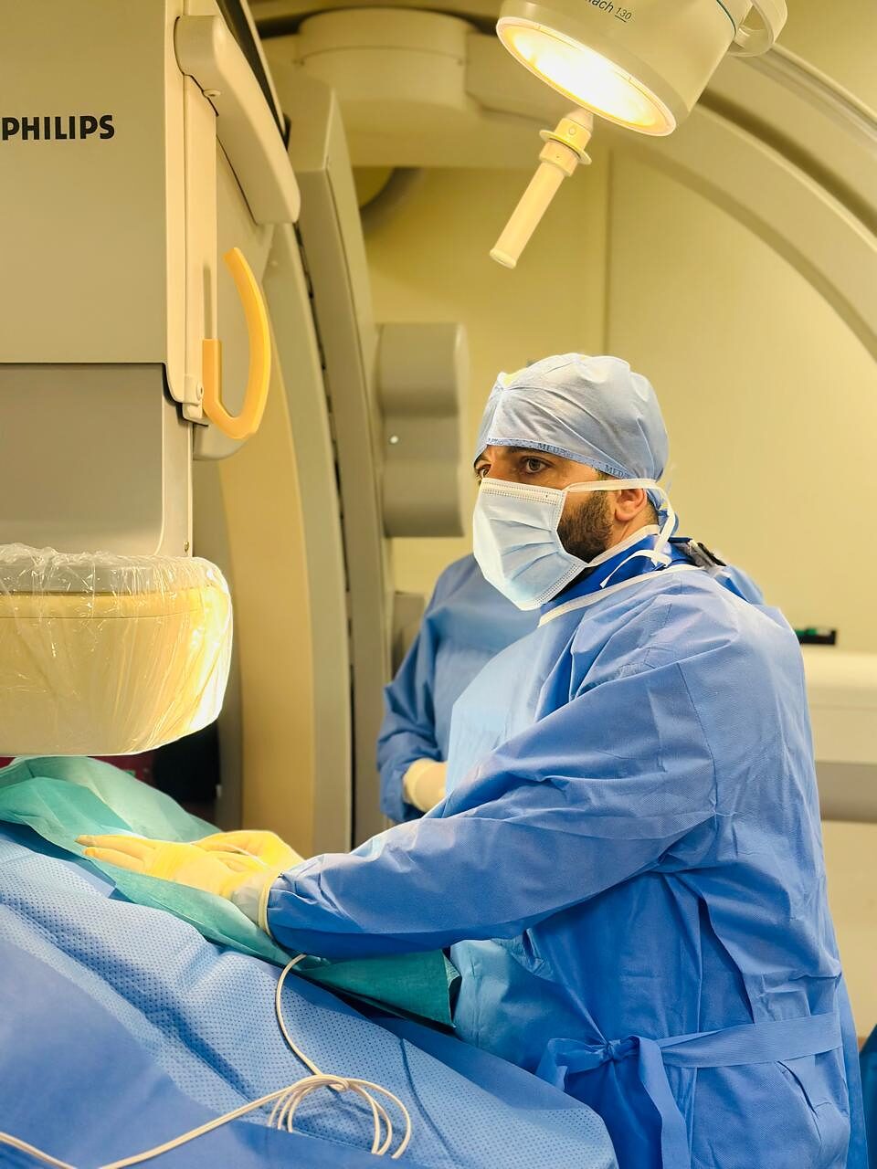 Dr Shady Habboush at work in the cath lab